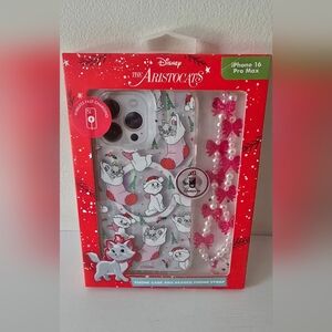 Disney Aristocats Marie iPhone 16 Pro Max Case with Beaded Strap – Holiday